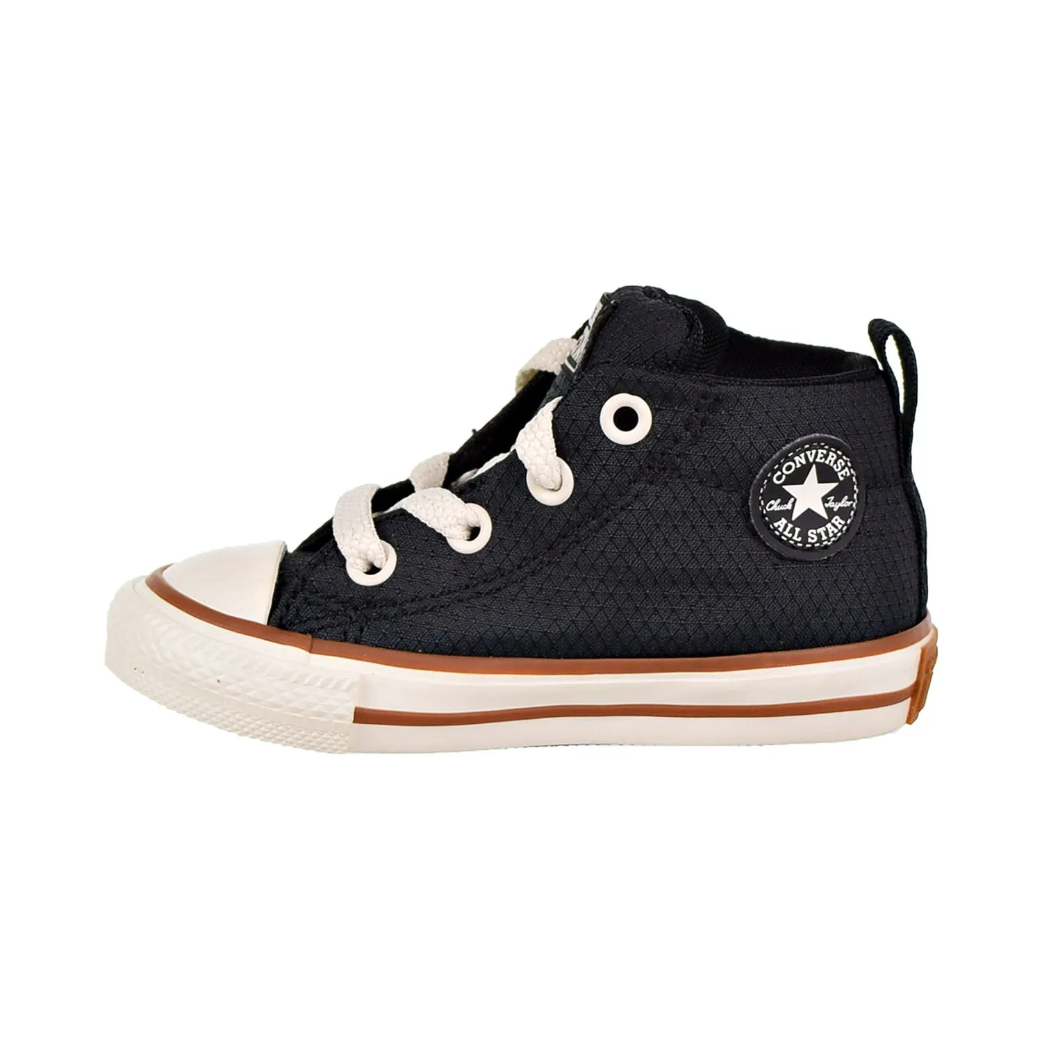 Converse Chuck Taylor All Star Street Mid Toddler's Shoes Black/Gum/Egret