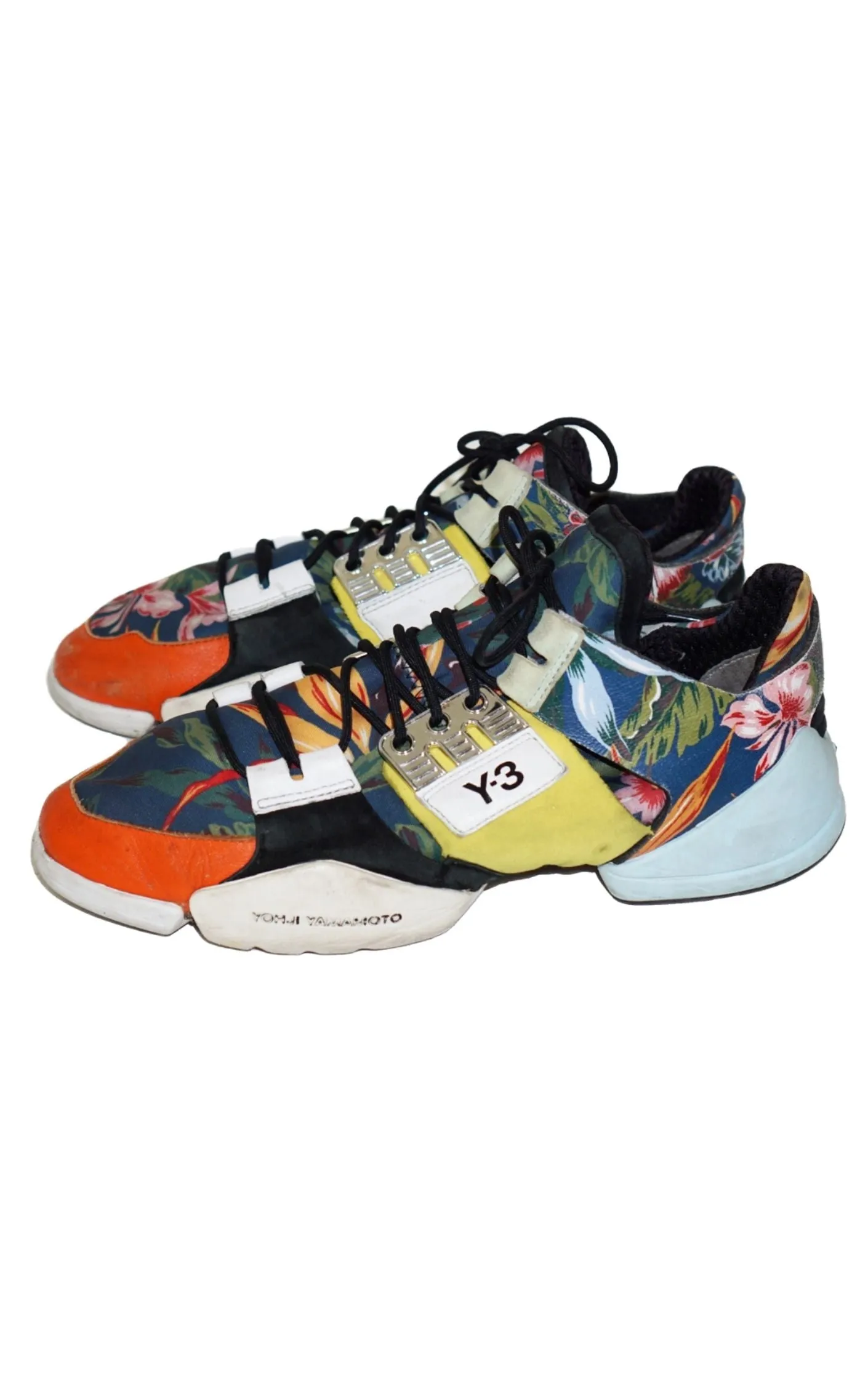 Y-3 YOHJI YAMAMOTO Adidas Kanja Low Top Floral Sneakers