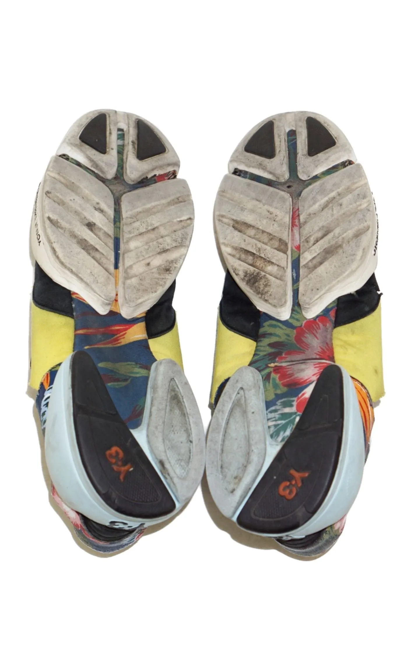 Y-3 YOHJI YAMAMOTO Adidas Kanja Low Top Floral Sneakers