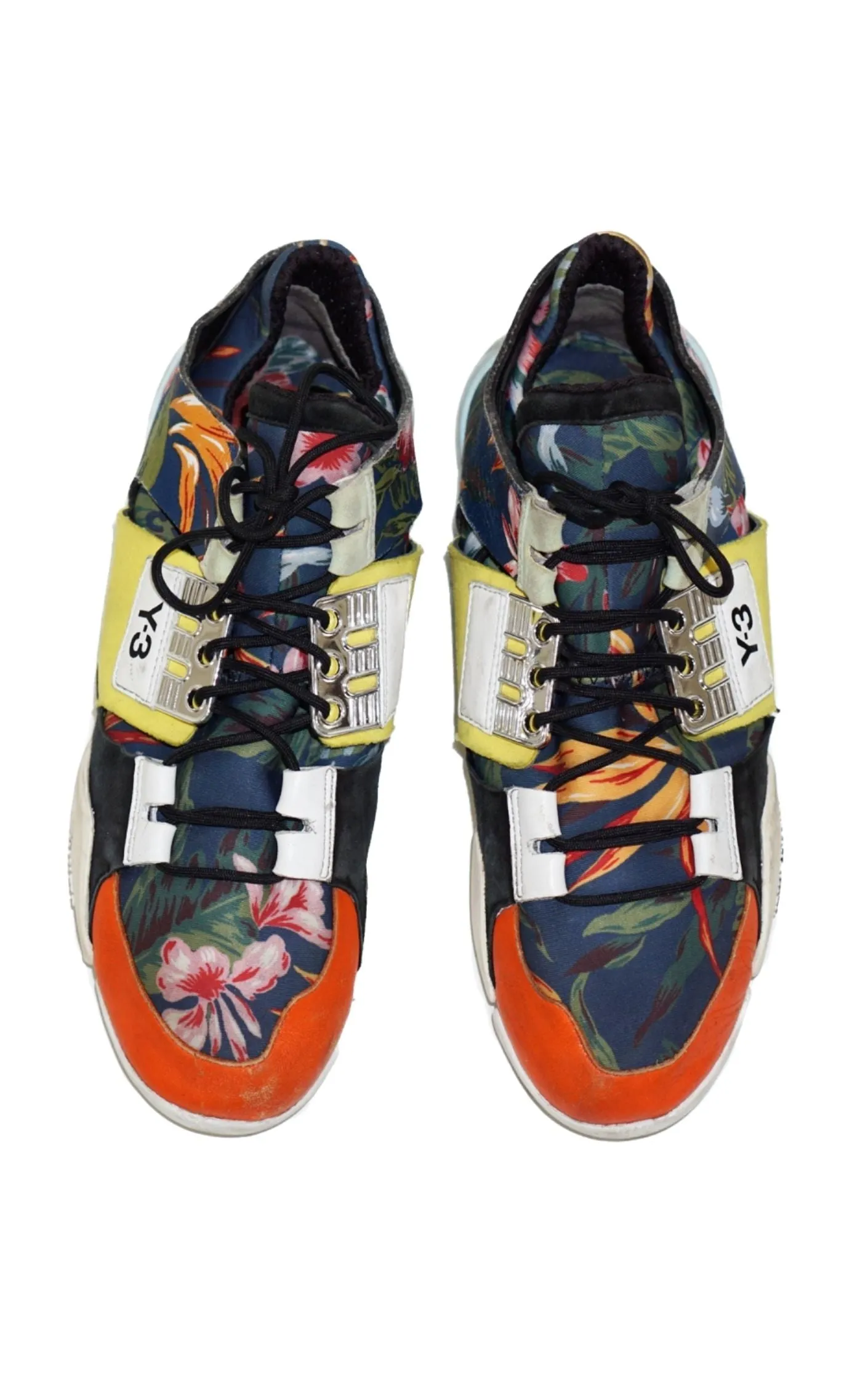 Y-3 YOHJI YAMAMOTO Adidas Kanja Low Top Floral Sneakers